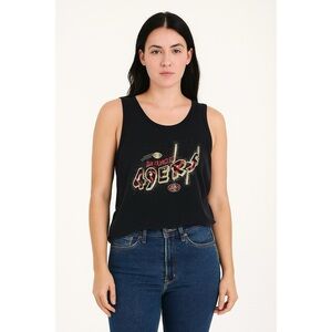42her | VTG SF 49ers Metallic Glittery Sleeveless Shirt Athletic Sporty Tank Top